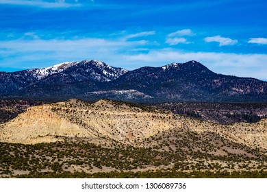 The View Towards Mount Taylor From Cubero, New Mexico, USA