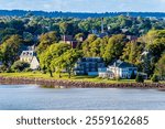 A view towards shoreline properties at Charlottetown, Prince Edward Island, Canada in the fall