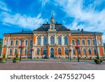 View of town hall in Finnish town Kuopio.