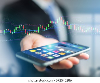 View of a Trading forex data information displayed on a stock exchange interface - Finance concept - Shutterstock ID 672543286