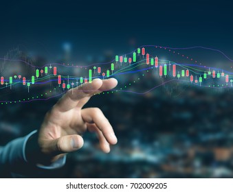 View of a Trading forex data information displayed on a stock exchange interface - Finance concept - Shutterstock ID 702009205