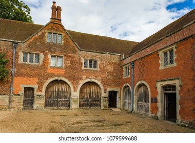 View Of The Traditional English Farmyard.