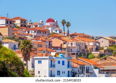 View Of Traditional Greek Fishing Village Of Koroni, Messinia, Greece