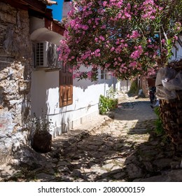View of a traditional Houses at Sirince Village,a popular destination in Selcuk,Izmir,Turkey.