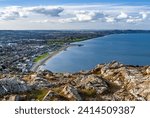 view from the trail to Bray Head, Bray co. wicklow eastern ireland near dublin