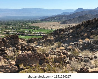 View From Trail Overlooking Palm Desert And Coachella Valley