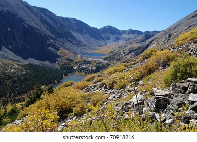 View From The Trail Up To Quandary Peak In Colorado In The Fall.