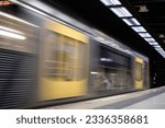 View of a train on a platform