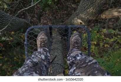 The View From A Tree Stand Through The Eyes Of A Bow Hunter.