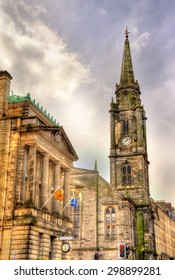 View Of The Tron Kirk In Edinburgh - Scotland