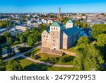 View of Turku castle in Finland.