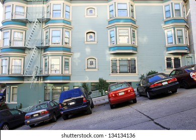 A View Of A Typical San Francisco Road, Usa