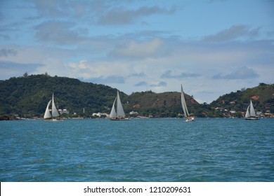 View Of Ubatuba From A Boat