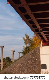 view from under a bridge