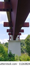 A View Of The Underside Of A Bridge From The Stones River Greenway In Nashville, Tennessee