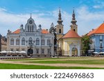 View of the union square in romanian city Timisoara