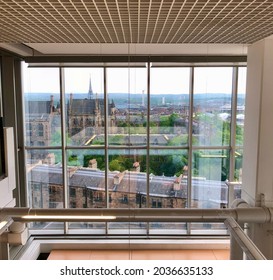 View Of The University Of Glasgow From The Top Floors Of The University Library