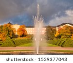 A view of Uppsala Castle in autumn