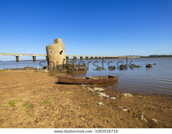 View Uruguay River Border Between Brazil Stock Photo Edit Now 1083928718