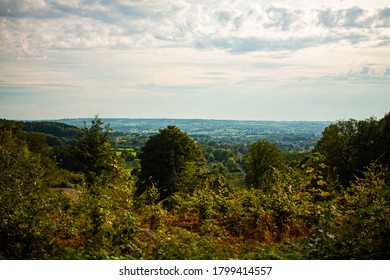 View From Vaalserberg In Netherlands And Germany Near Aachen