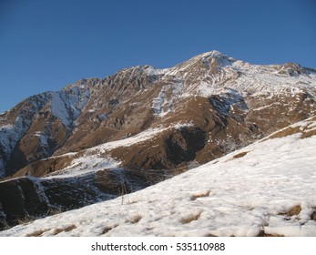 view from the Vaccaro and Secco mountains, italian Alps
