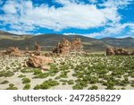 View of the Valle de Rocas (Valley of Rocks) at Eduardo Avaroa Andean Fauna National Reserve - Bolivia