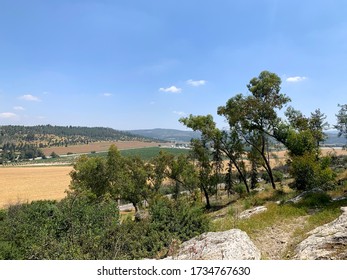 View Of The Valley Of Elah In Israel, Where David Defeated Goliath