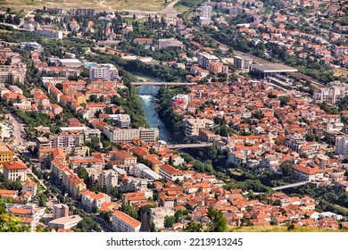 View From A Vantage Point Of The City Of Mostar In Bosnia And Herzegovina