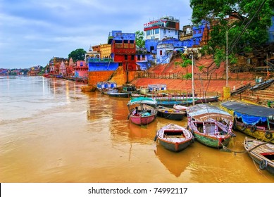 View Of Varanasi On River Ganges, India