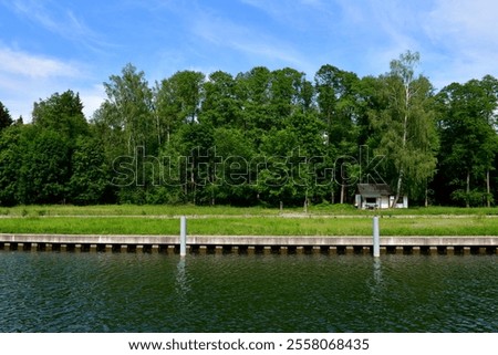 Similar – Image, Stock Photo Barrier at the jetty