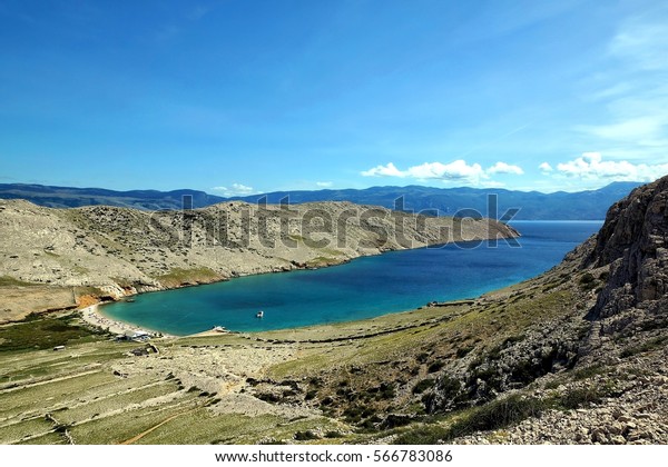 View Vela Luka Bay On Krk Stock Photo Edit Now 566783086