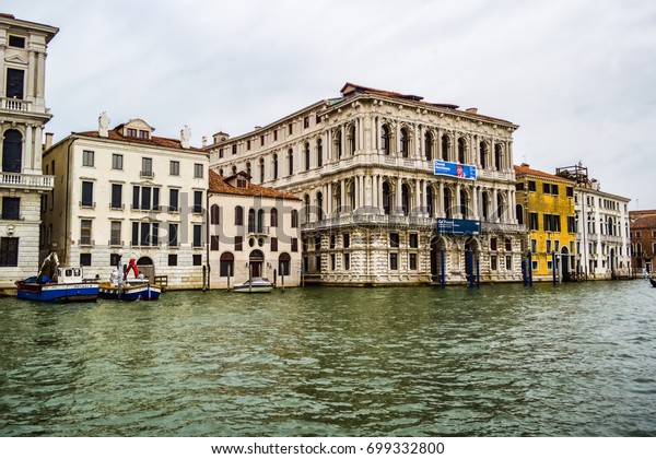 View Venetian Palaces Along Grand Canal Stock Photo Edit - 