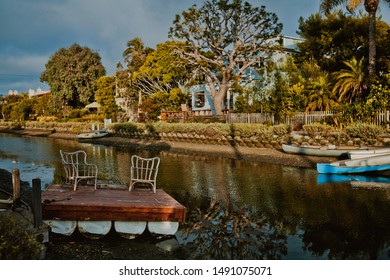 View Of Venice Canals, California 