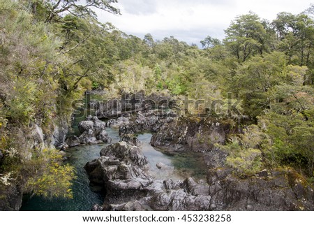 View of Vicente Prez Rosales National Park - Los Lagos Region, Llanquihue Province, of Chile Stock fotó © 
