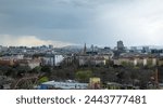 View to Vienna old city center from Amusement park 