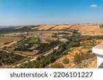 View from the viewpoint of Arcos de la Frontera in Cadiz, Andalusia