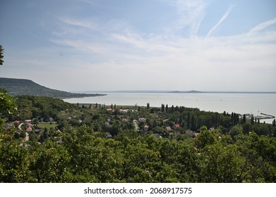 View From A Viewpoint To The Lake Balaton, Hungary.