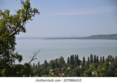 View From A Viewpoint To The Lake Balaton, Hungary.