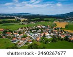 view of the village of Gruyere, Swiss