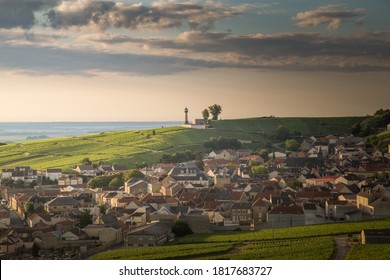 A View Of The Village And The Phare Of Verzenay