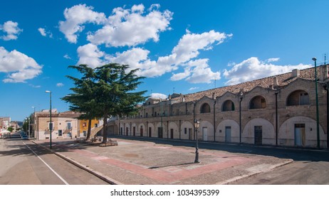 A View Of The Village Of Poggiorsini, Italy. Poggiorsini Was A Feud Of The Orsini Family, It Is The Smallest City Center In The Metropolitan City Of Bari.