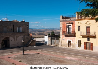 A View Of The Village Of Poggiorsini, Italy. Poggiorsini Was A Feud Of The Orsini Family, It Is The Smallest City Center In The Metropolitan City Of Bari.