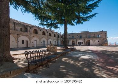 A View Of The Village Of Poggiorsini, Italy. Poggiorsini Was A Feud Of The Orsini Family, It Is The Smallest City Center In The Metropolitan City Of Bari.