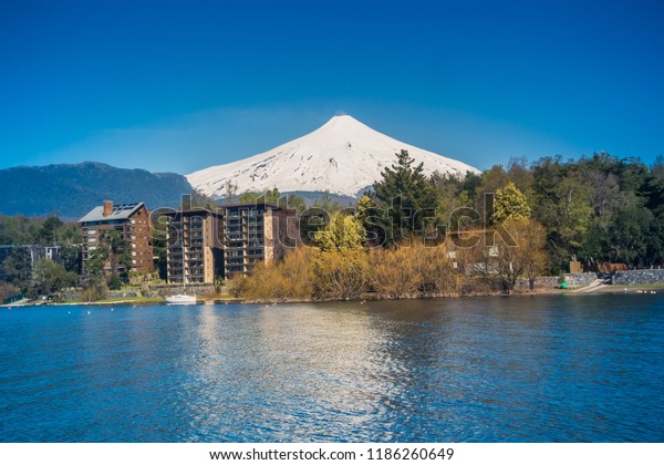 View Villarrica Volcano Pucon Chile Stock Photo Edit Now 1186260649