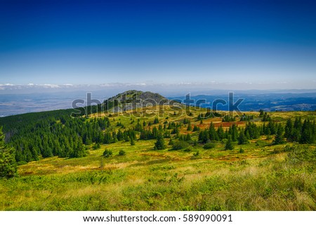 View at Vitosha Mountain. Near Sofia, Bulgaria
