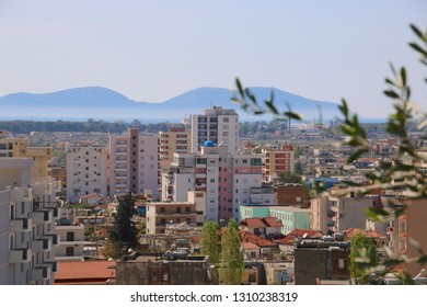 View Of Vlora Albania Cityscape Panorama