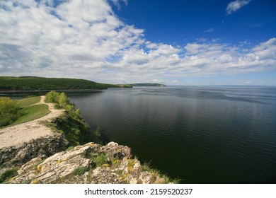 View Of The Volga River, Samara, Russia.