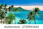 View of Waikiki Beach and Diamond Head