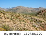 View of Walnut Grove desert as seen from the site of the Walnut Grove Dam disaster near Kirkland, Arizona, USA