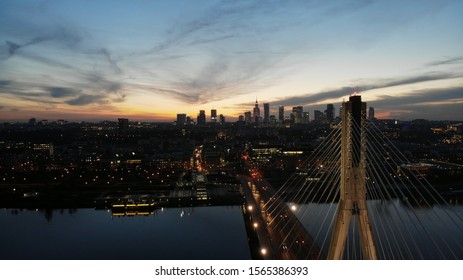 View of Warsaw in the evening - Shutterstock ID 1565386393